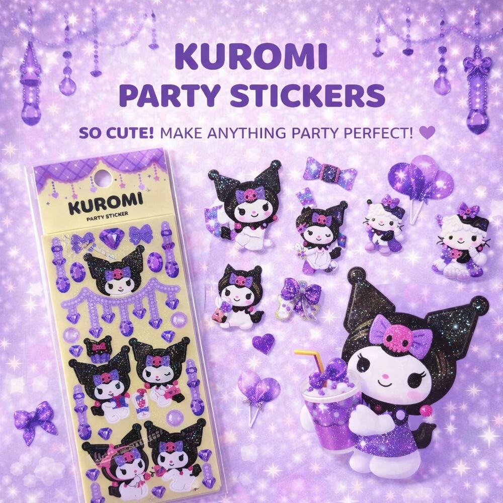 Kuromi Party Stickers NEW